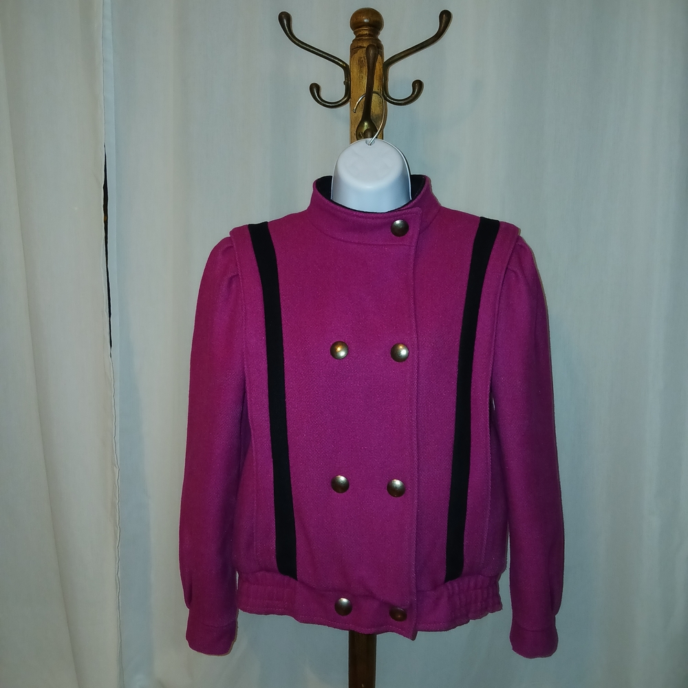 Vintage Wool Fushia Jacket